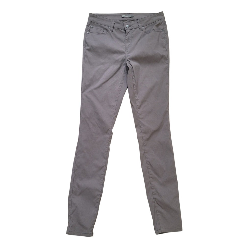 Prana Kara Pants Womens 8 Gray Slim‎ Straight Hiking Nylon